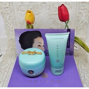 Tatcha Water Cream 1.7oz & Deep Cleanse 1.7oz New Sealed Set